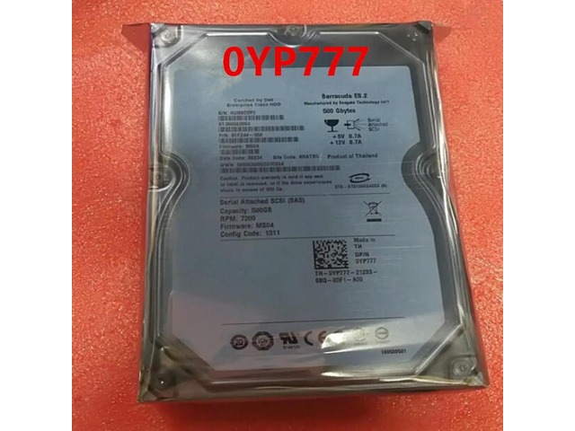 OwnShoe Almost HDD For 500GB 3.5' SAS 6 Gb/s 32MB 7200RPM For Internal Hard Disk For ST3500620SS 0YP777 YP777
