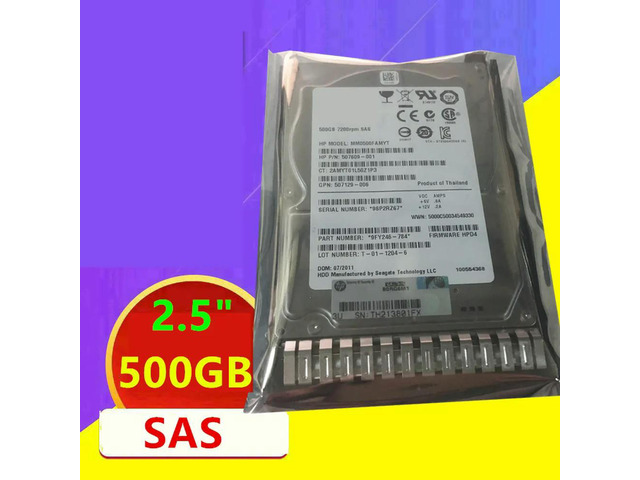 OwnShoe HDD For G8 G9 500GB 2.5' SAS 12 Gb/S 64MB 7200RPM For Internal HDD For Server HDD For 653953-001 652745-B21