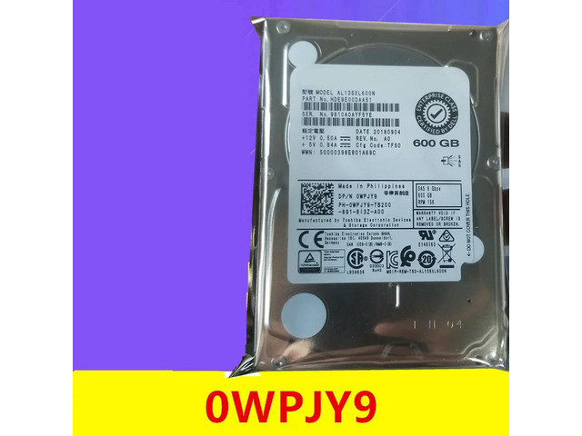OwnShoe HDD For 600GB 2.5' SAS 6 Gb/S 32MB 15K For Internal HDD For Server HDD For 0WPJY9 WPJY9 AL13SXL600N