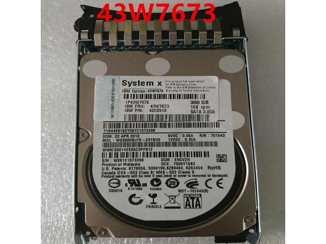 OwnShoe HDD For 300GB 2.5' SATA 64MB 10000RPM For Internal HDD For Server HDD For 43W7670 43W7673 42C0518