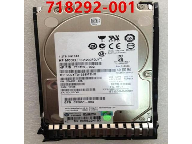 OwnShoe HDD For G8 G9 1.2TB 2.5' SAS 6 Gb/S 64MB 10000RPM For Internal HDD For Server HDD For 718162-B21 718292-001