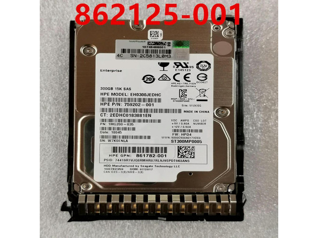OwnShoe Almost HDD For 300GB 2.5' SAS 64MB 15K For Internal HDD For Server HDD For 861780-B21 862125-001 759202-001 861782-001