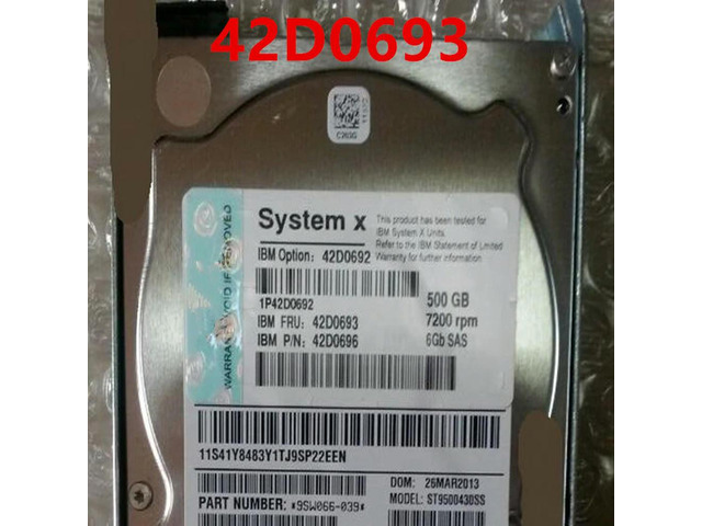 OwnShoe HDD For X2850 X3950 M2 500GB 2.5' SAS 32MB 7200RPM For Internal HDD For Server HDD For 42D0692 42D0693 42D0696