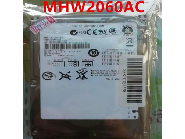OwnShoe HDD For Fujitsu 60GB 2.5' IDE 8MB 5400RPM For Internal HDD For Laptop HDD For MHW2060AC