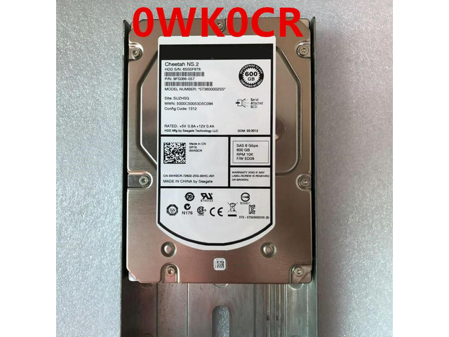 OwnShoe Almost HDD For PS6100 PS6210 600GB 3.5' SAS 64MB 10K For Server HDD For 0WK0CR WK0CR ST3600002SS