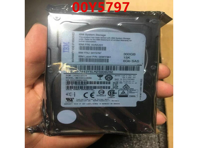 OwnShoe HDD For V5000 300GB 2.5' SAS 6 Gb/S 64MB 15000RPM For Internal HDD For Server HDD For 00Y5791 00Y5797