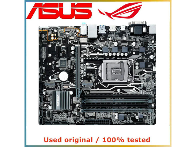 For PRIME B250M-A Computer Motherboard LGA 1151 DDR4 64G For B250 Desktop Mainboard SATA III PCI-E 3.0 X16