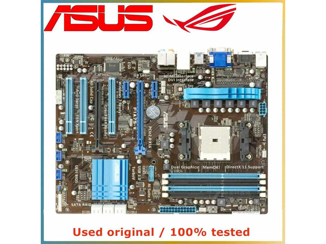 For F1A75-V Computer Motherboard FM1 DDR3 32G For A75 Desktop Mainboard SATA III USB PCI-E 3.0 X16