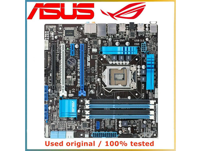 For P8P67-M PRO Computer Motherboard LGA 1155 DDR3 32G For P67 P8P67 Desktop Mainboard SATA III PCI-E 3.0 X16