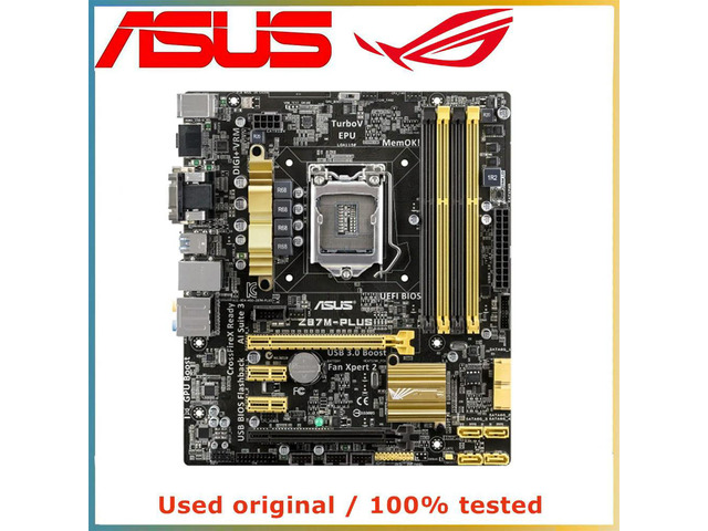 For Z87M-PLUS Computer Motherboard LGA 1150 DDR3 32G For Z87 Desktop Mainboard SATA III PCI-E 3.0 X16