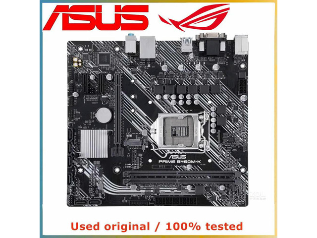 For PRIME B460M-K Computer Motherboard LGA 1200 DDR4 64G For B460 Desktop Mainboard M.2 NVME PCI-E 3.0 X16
