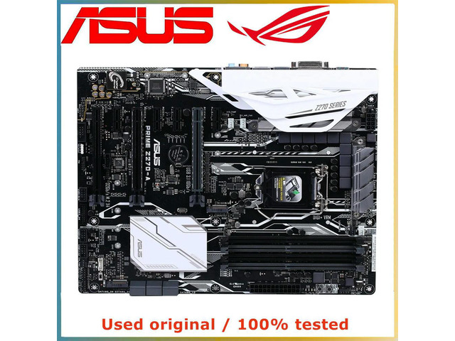 For PRIME Z270-A Computer Motherboard LGA 1151 DDR4 64GB For Z270 Desktop Mainboard M.2 NVME PCI-E 3.0 X16