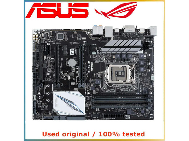 For Z170-E Computer Motherboard LGA 1151 DDR4 64G For Z170 Desktop Mainboard M.2 NVME PCI-E 3.0 X16