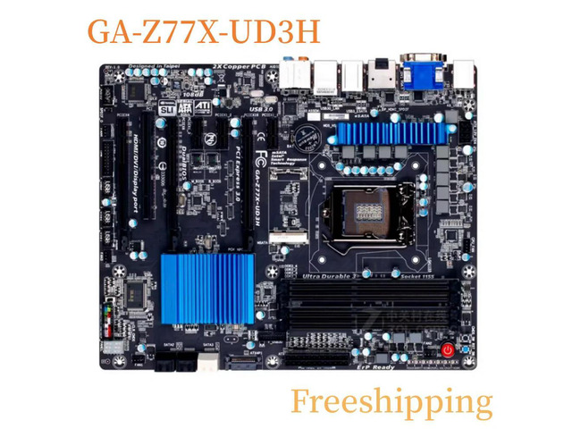 For GA-Z77X-UD3H Motherboard LGA1155 DDR3 ATX Mainboard 100% Tested Fully Work