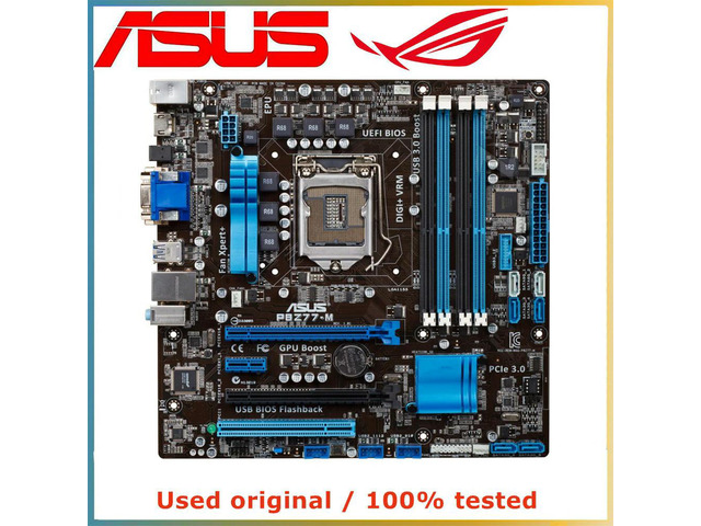 For P8Z77-M Z77M M-ATX Computer Motherboard LGA 1155 DDR3 32G For Z77 P8Z77 Desktop Mainboard SATA III PCI-E 3.0 X16