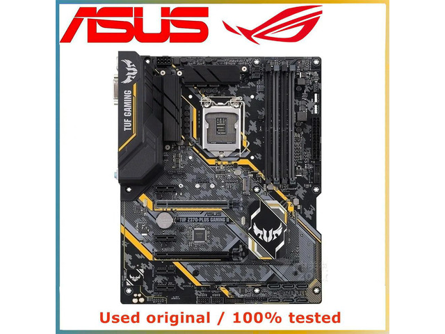 For TUF Z370-PLUS GAMING II Computer Motherboard LGA 1151 DDR4 64G For Z370 Desktop Mainboard M.2 NVME PCI-E 3.0 X16