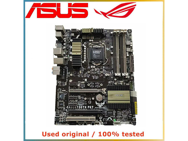 For SaberTooth P67 (no shell) Motherboard LGA 1155 DDR3 For P67 P8P67 Desktop Mainboard SATA III PCI-E 3.0 X16