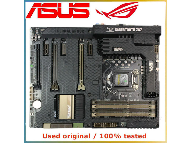 For SABERTOOTH Z87 Computer Motherboard LGA 1150 DDR3 32G For Z87 Desktop Mainboard SATA III PCI-E 3.0 X16