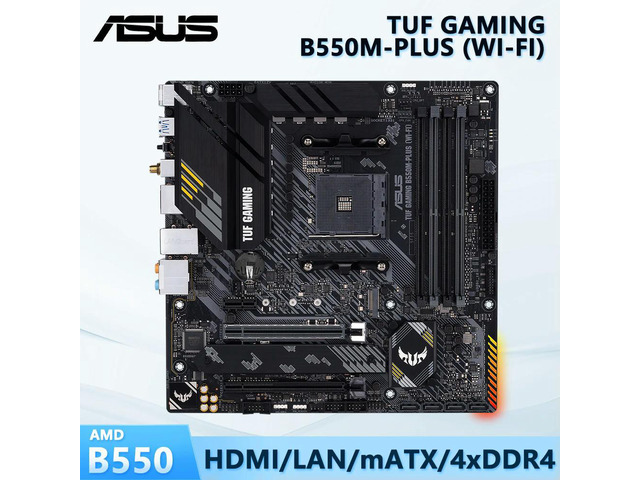B550 Motherboard TUF GAMING B550M-PLUS (WI-FI) Supports Ryzen 5 5600G 5600/Ryzen 7 5700x3d 5800x3d 5700x 5800x/Ryzen 9 5900