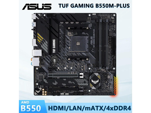 B550 Motherboard TUF GAMING B550M-PLUS Supports Ryzen 5 5600G 5600/Ryzen 7 5700x3d 5800x3d 5700x 5800x 3800x/Ryzen 9 5950X