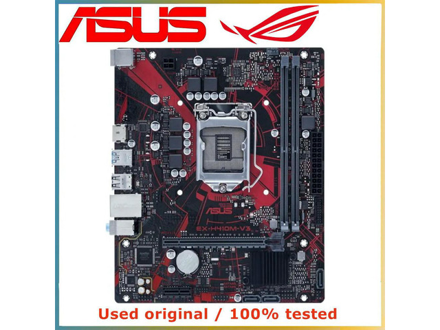 For EX-H410M-V3 Computer Motherboard LGA 1200 DDR4 64G For H410 Desktop Mainboard M.2 NVME PCI-E 3.0 X16