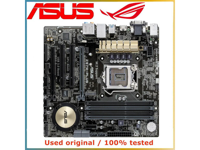 For Z97M-PLUS Computer Motherboard LGA 1150 DDR3 32G For Z97 Desktop Mainboard SATA III PCI-E 3.0 X16