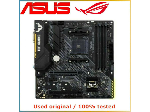 For B450 For TUF GAMING B450M-PLUS II Computer Motherboard AM4 DDR4 128G Desktop Mainboard SATA III USB PCI-E 3.0 X16