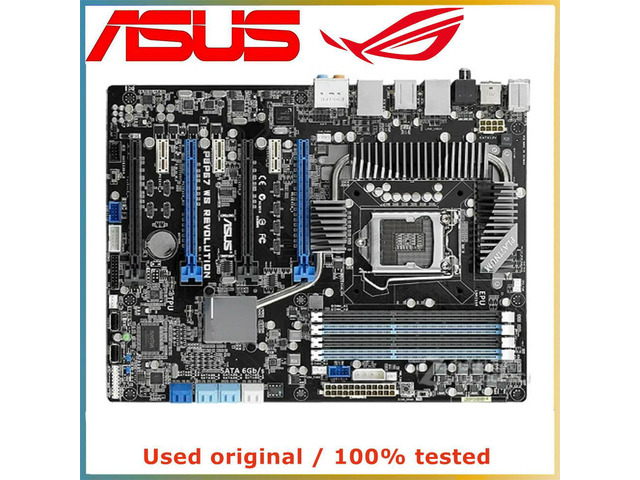 For P8P67 WS Revolution Motherboard LGA 1155 DDR3 32G For P67 P8P67 Desktop Mainboard SATA III PCI-E 3.0 X16