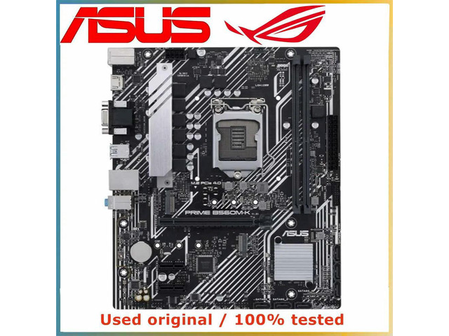 For PRIME B560M-K Computer Motherboard LGA 1200 DDR4 64G For B560 Desktop Mainboard M.2 NVME PCI-E 3.0 X16