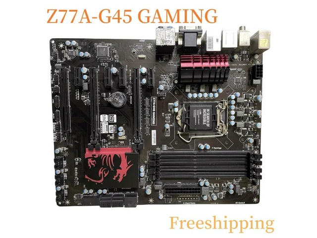 For Z77A-G45 GAMING Motherboard Z77 LGA1155 DDR3 Mainboard 100% Tested Fully Work