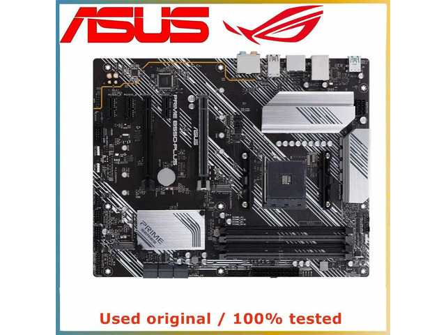 For B550 For PRIME B550-PLUS Computer Motherboard AM4 DDR4 128G Desktop Mainboard M.2 NVME USB PCI-E 4.0 X16
