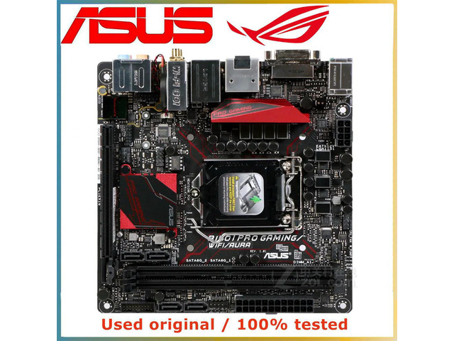MINI ITX For B150I PRO GAMING WiFi AURA Motherboard LGA 1151 DDR4 32G For B150 Desktop Mainboard PCI-E 3.0 X16