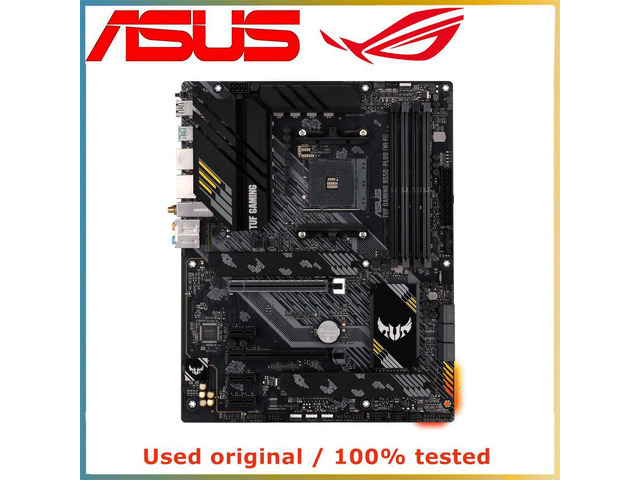 For B550 For TUF GAMING B550-PLUS (WIFI) Computer Motherboard AM4 DDR4 128G Desktop Mainboard M.2 NVME USB PCI-E 4.0