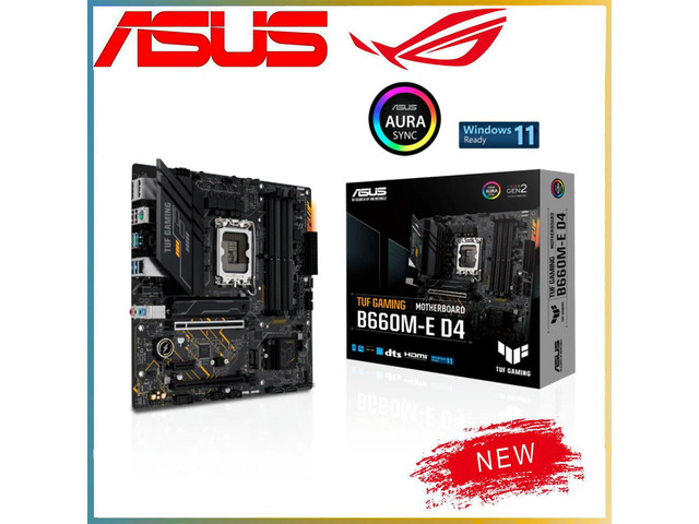 For B660 LGA 1700 CPU For TUF GAMING B660M-E D4 DDR4 Motherboard Computer Socket LGA1700 Desktop Mainboard