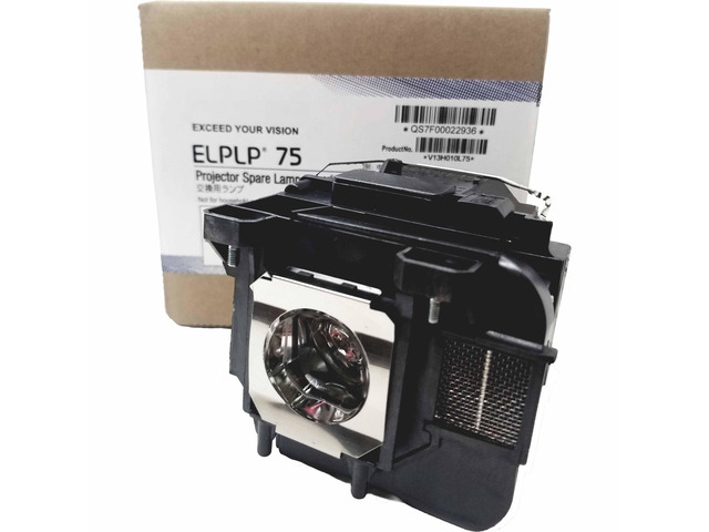 OEM ELP-LP75 Lamp & Housing for Epson Projectors - 1 Year Jaspertronics Full Support Warranty!