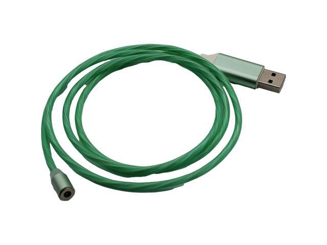Jaspertronics Flowing LED Charging Cables with Quick Disconnect Magnetic Tips for Smart Phones, Tablets, and More!