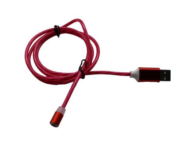 Jaspertronics Flowing LED Charging Cables with Quick Disconnect Magnetic Tips for Smart Phones, Tablets, and More!