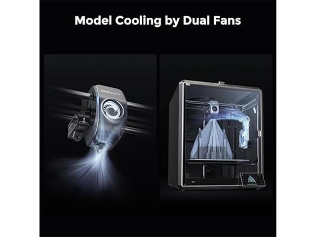 Creality K1 Max Large High-Speed 3D Printer - 600mm/s Speed, 300x300x300mm Build Volume, AI LiDAR, Dual AI Cameras, 300°C High-Temp Nozzle,...
