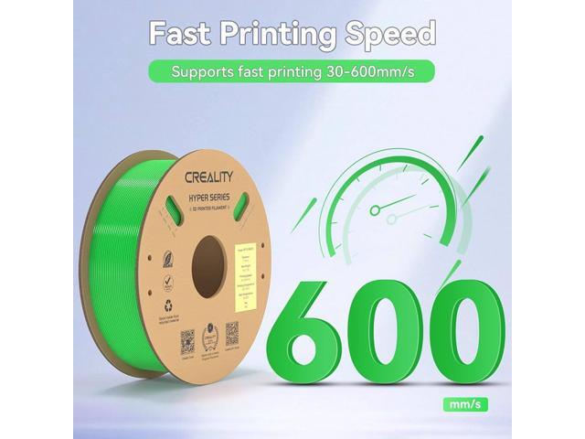 Creality Green PETG Filament 1.75mm - High-Speed 3D Printer Filament, 30-600mm/s, 1kg Spool, Dimensional Accuracy +/- 0.03mm, Compatible with K1...