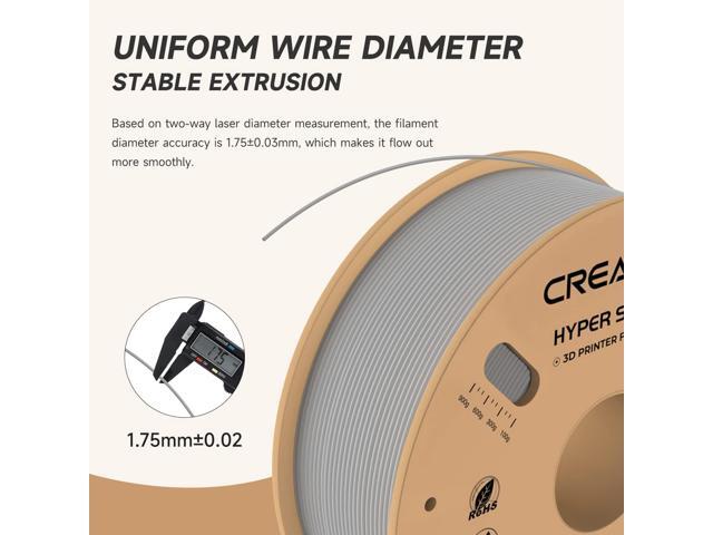 Creality Hyper PLA 3D Printer Filament 1.75mm, 1kg Spool, Up to 600mm/s High-Speed Printing, +/-0.03mm Accuracy, Compatible with Creality K1 Max...