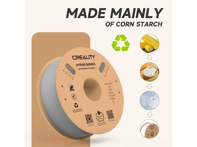Creality Hyper PLA 3D Printer Filament 1.75mm, 1kg Spool, Up to 600mm/s High-Speed Printing, +/-0.03mm Accuracy, Compatible with Creality K1 Max...