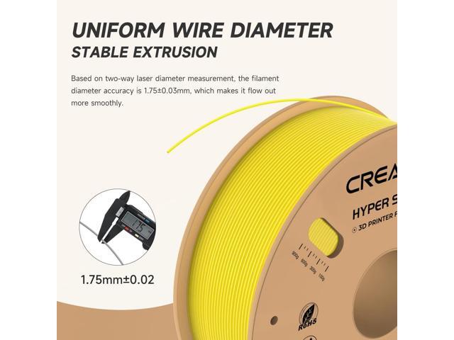 Creality Hyper PLA 3D Printer Filament 4 Pack - 1.75mm, 1kg Spool, Up to 600mm/s High-Speed Printing, +/-0.03mm Accuracy, Compatible with Creality...