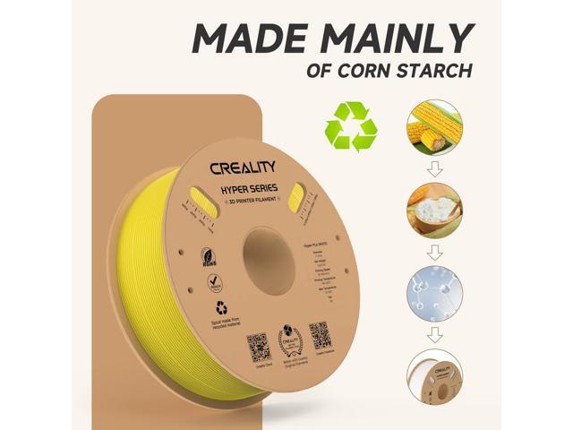 Creality Hyper PLA 3D Printer Filament 4 Pack - 1.75mm, 1kg Spool, Up to 600mm/s High-Speed Printing, +/-0.03mm Accuracy, Compatible with Creality...