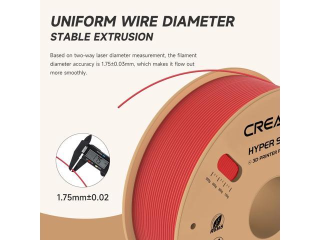 Creality Hyper PLA 3D Printer Filament 4 Pack - 1.75mm, 1kg Spool, Up to 600mm/s High-Speed Printing, +/-0.03mm Accuracy, Compatible with Creality...