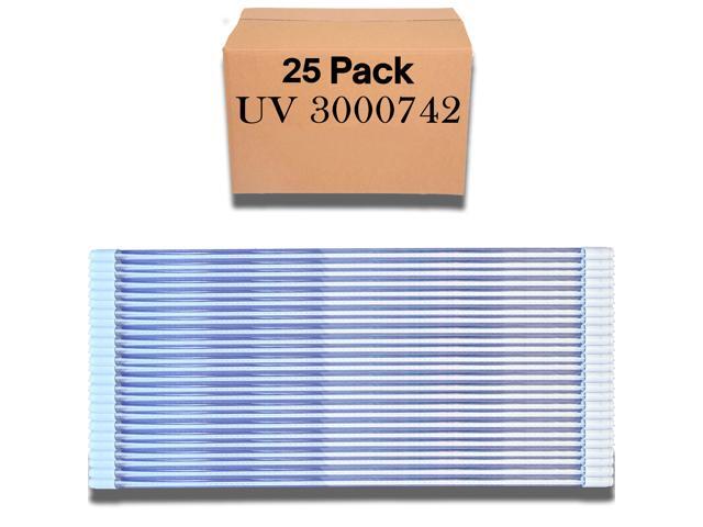 25 pack of Ushio Indiglow LED T8 Black Light Universal 48' Tube, 15W 405nm No UVA, Ballast Compatible or Direct Wire Bypass, 120-277V, F15T8BLB.