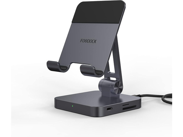 GANGXUN USB C Hub Charging Stand - Enhanced 7 in 1 USB-C Docking Station with 4K HDMI Adapter for TV, Portable 100W PD USB Multiport Dongle 2 x USB...