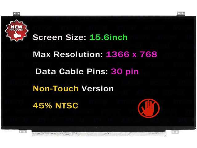 15.6' Screen Replacement for Dell Inspiron P75F P75F005 P75F006 P75F008 P75F002 P75F012 P75F013 P75F106 P75F107 P86F P86F001 LCD Display Panel 30...
