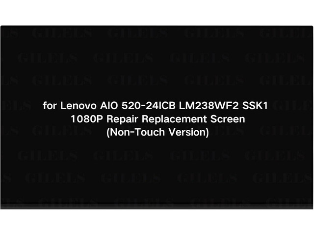 Screen Replacement 23.8' LCD Display Screen for Lenovo All in One 520-24ICB LM238WF2 SSK1 1080P Repair Replacement Screen (Non-Touch Version