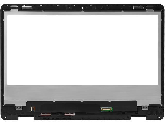 Replacement 14' for Asus ZenBook Flip 14 UX461 UX461U UX461UN UX461UA 1920x1080 FHD LCD Display Screen + Touch Digitizer + Bezel Frame Assembly