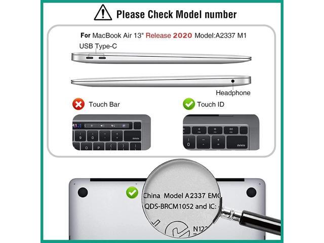 Screen Replacement for MacBook Air A2337 M1 2020 Year EMC 3598 Retina Display LCD Screen Full Assembly Complete Top Assembly 13.3' 2560x1600 (Silver)